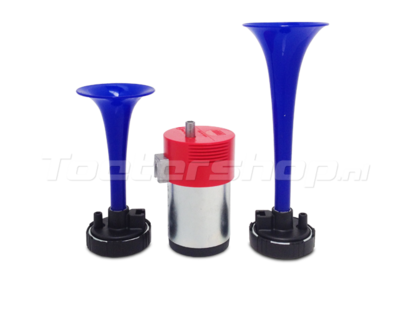 Double air horn kit blue